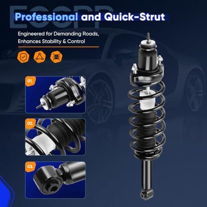 ECCPP Complete Struts Spring Assembly Rear Fit for Chrysler 200 2011-2014 - size: 2*Rear Complete Strut
