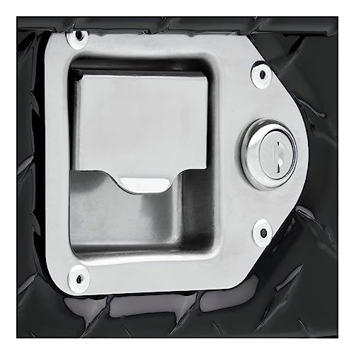 UWS EC20012 32-Inch Gloss Black Heavy-Wall Aluminum ATV Storage Box, RigidCore Lid