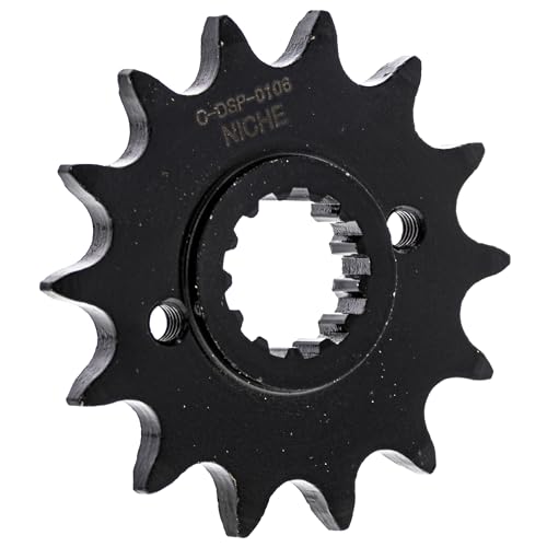 NICHE Drive Sprocket Chain Combo for Kawasaki KLX250 Front 14 Rear 42 Tooth 520 Standard 106 Links - size: Standard Chain