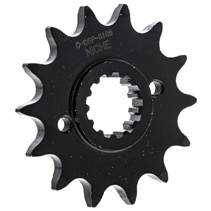 NICHE Drive Sprocket Chain Combo for Kawasaki KLX250 Front 14 Rear 42 Tooth 520 Standard 106 Links - size: Standard Chain