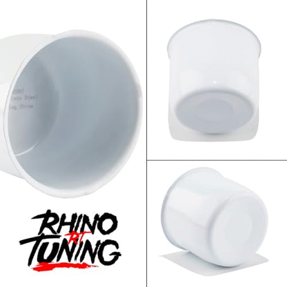Rtrhinotuning Stainless Steel Push Through Center Caps 4.25" for Trailer Truck Rv Wheel Rims Chrome Trailer Hub Cap 3.66" Hight 4 PCS Wheel Center Caps - color: White, size: 4.25" Center Hole, 3.66" Height