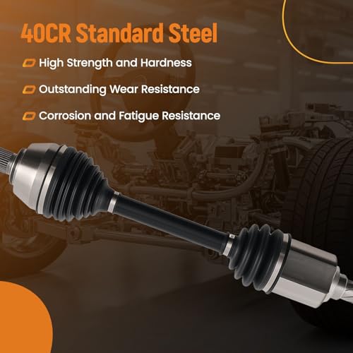 maXpeedingrods Front CV Axle Shaft Assembly for Nissan Maxima 2009-2014 V6 3.5L DOHC Petrol, Left Driver Side Replace# 66-6295 666295 - size: 66-6295-L