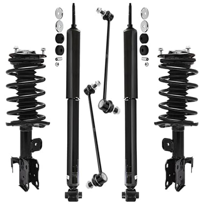 Detroit Axle - Struts Shocks Kit for Toyota 2010-2015 Prius - size: 6AQS47265/Shock Kit