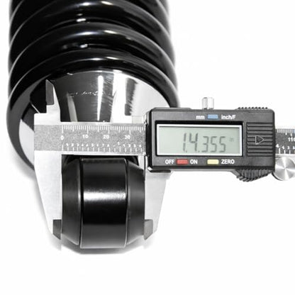 Rear Street Rod Coil Over Shock SET w/350 Pound Black Coated Springs - size: Spring Rate:350