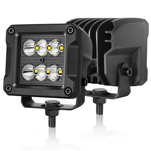 3 Inch CREE LED Pods 2-Pack 120W Spot Off-Road Lights - color: White Spot, size: 3 Inch Cube