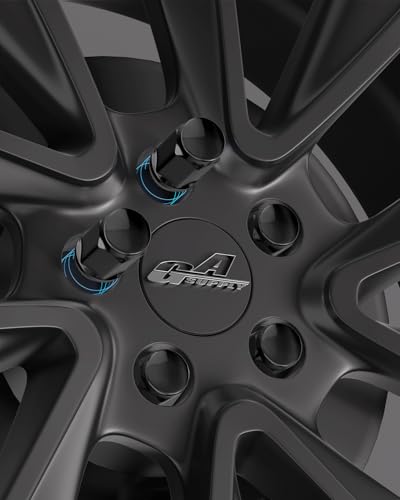 GAsupply 1/2x20 Black Lug Nuts 20pcs, 1.38" Tall 3/4" 19mm Hex, Cone Seat - color: Black, size: 1/2"-20, style: 20pcs - 1.38" Tall