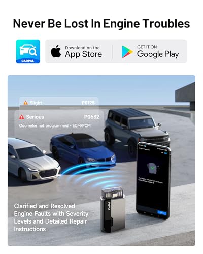TOPDON Carpal Bluetooth Car Code Reader, All System Scanner, iOS & Android