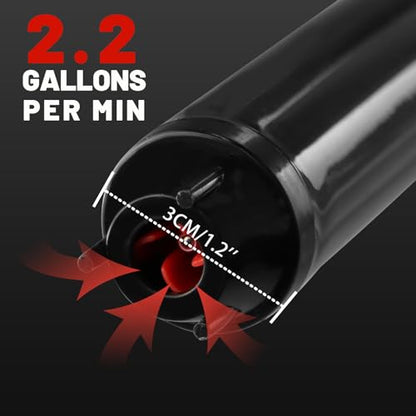 FUELIO Fuel Transfer Pump - Battery Operated Gas Pump - Battery Powered Water Pump - Liquid Transfer Pump for Water Gasoline Pump With Clip, 2.2GPM, 3FT Long Hose - color: OR11