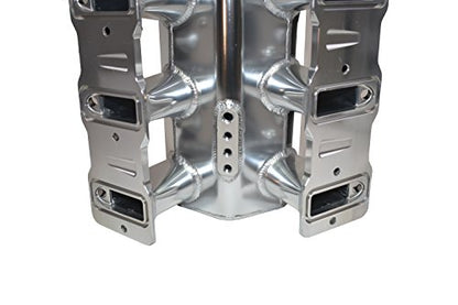 A-Team Performance Sheet Metal LS Swap Upper Intake Manifold - Silver, 102mm EFI Throttle Body, 15° Opening - TIG-Welded T6061 Aluminum - Compatible with Chevrolet, GMC & Pontiac LS1/LS2/LS6