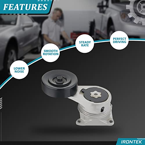 IRONTEK 166200W026 Belt Tensioner Assembly Compatible for Lexus 1994-2005 GS300/ 2001-2005 IS300/ 1994-2000 SC300 1993-1998 Toyota Supra #166200W020 - size: 166200W026