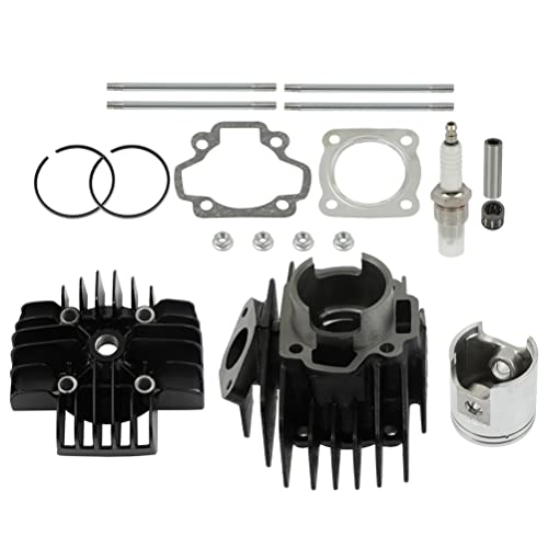 ECCPP 60cc Cylinder Piston Top End Rebuild Kit 1981-2009 for Yamaha PW50 - size: 60CC-93310-210M0-00