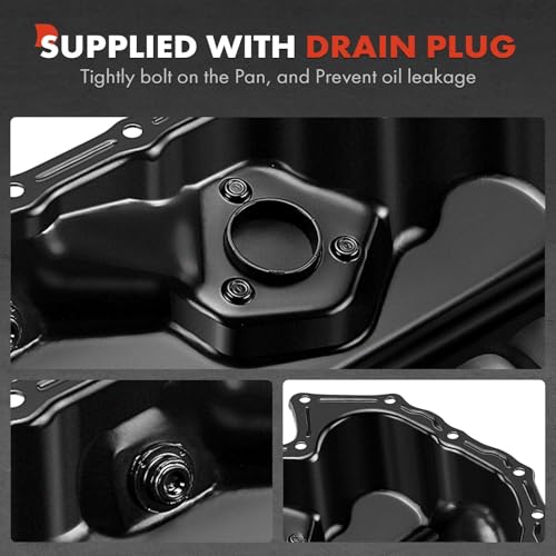 A-Premium Lower Engine Oil Pan Sump with Drain Plug