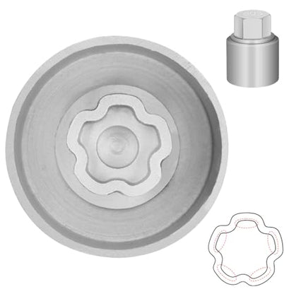 803 Wheel Locking Nut Key for Jeep, ID 29mm Lug Removal Tool - size: 803