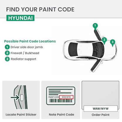 ERA Paints - WAW/WYW - Ceramic White for HYUNDAI Exact OEM Color Match Automotive Touch Up Paint for Cars - Spray Paint with Premium Spray Nozzle - 2K Premium Kit - Made in USA - style: Spray - 2K Premium Kit