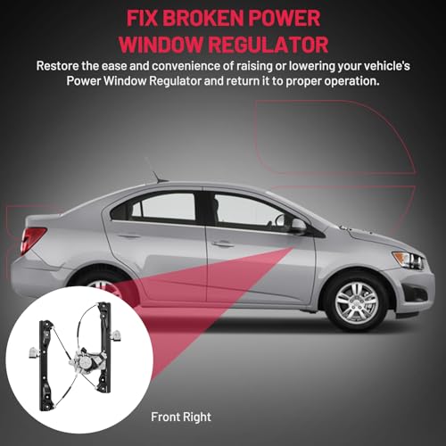 BDFHYK 748-975 Power Window Regulator with Motor Front Right for 2010-2012 Chevy Cruze 2010 2011 2012 10 11 12 - size: Front Right, style: 2016 Chev Cruze Limited 2011-2015 Cruze 7Pins