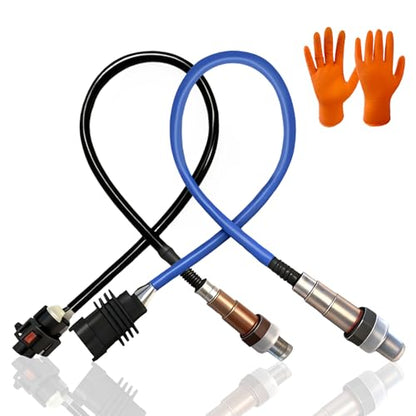 Precision O2 Sensor & Oxygen Sensor Kit | Compatible with Chevy 1.4L Models | Complete Upstream & Downstream Set 234-4529 & 234-4528 with Free Gloves - size: 234-4528&234-4529