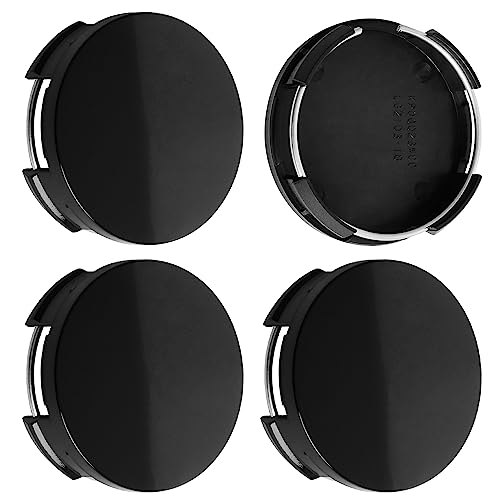 2.5Inch 63MM Wheel Center Caps for Toyota Corolla Camry Highlander RAV4 Rim Hub Caps, Pack of 4 (Gloss Black, Outer 63MM, Inner 61MM, Easy DIY Installation) - color: Gloss Black, size: Outer 62.7MM , Inner 60.6MM