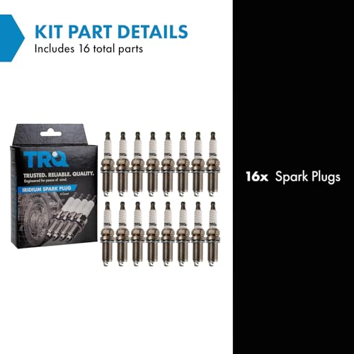 TRQ Iridium Spark Plugs Engine Tune Up Ignition Kit 16 Piece Set - style: SPA02183