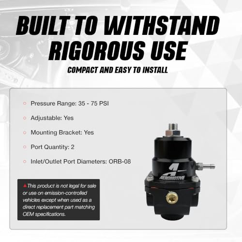 Aeromotive X1 Series Pro Return Style EFI Regulator - 13305