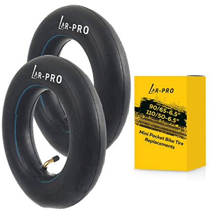 (2-Pack) Replacement Front or Rear Inner Tubes for 90/65-6.5” and 110/50-6.5” Mini Pocket Bike Tires - Fits Most 38cc, 47cc, and 49cc Mini Pocket Bikes - Compatible with MTA1/MTA2, GP-RSR, and More - size: 110/50-6.5