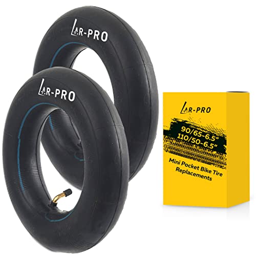 (2-Pack) Replacement Front or Rear Inner Tubes for 90/65-6.5” and 110/50-6.5” Mini Pocket Bike Tires - Fits Most 38cc, 47cc, and 49cc Mini Pocket Bikes - Compatible with MTA1/MTA2, GP-RSR, and More - size: 110/50-6.5