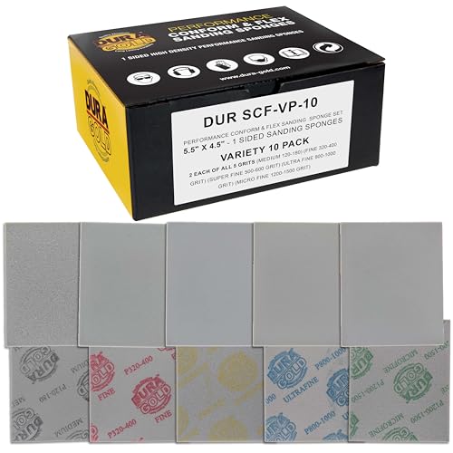 Dura-Gold Double-Sided Sanding Sponge Grit Variety Pack, Box of 20, Grits - style: Variety Pack
