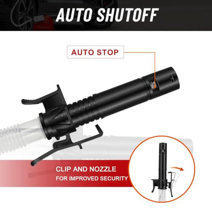 Fuel Transfer Pump with Auto-Stop Sensor, Flow at 3.2 GPM, 3 Adapters