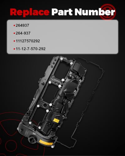 Engine Valve Cover Fits for 2011-2015 335i, 2011-2016 535i, 2011-2018 X5 - size: 11127570292