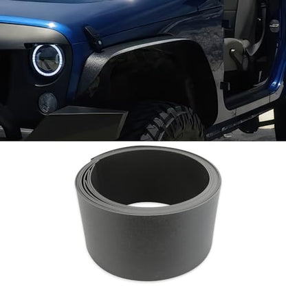 DREAMOTOR Fender Flares 6" Universal Fender Flares Black Flexible PP Material 4 PCS Wide Body Kit Wheel Arches for Cars, SUVs, Trucks & Off-Road Vehicles Compatible with Jeep Wrangler JK TJ Ford F-150 - style: Style 2