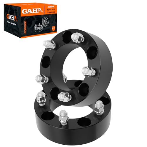 GAHA 5x5.5 Wheel Spacers 5 Lug with M14x1.5 Thread Studs Compatible for Ram 1500 2012-2018, 108mm Hub Bore 5x139.7mm Forged Wheel Adapters 2", 2PCS - color: 5x139.7mm-108mm-2PCS