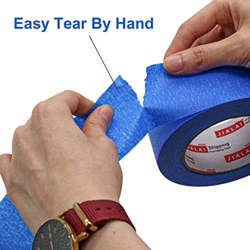 JIALAI HOME 3 Rolls Blue Painters Tape 2 inch Painter Tape Wide Roll, Blue Masking Paint Tape 2 Inches x 60 Yards for General Purpose Walls Painting, Automotive - size: 1.88 Inches x 60 Yards