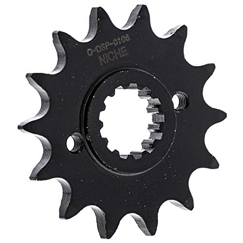 NICHE Drive Sprocket Chain Combo for Kawasaki KLX250 Front 14 Rear 42 Tooth 520 O-Ring 106 Links - size: O-Ring Chain