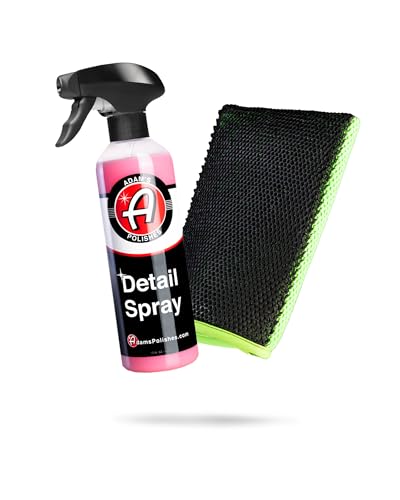 Adam's Clay Mitt Kit (Green) - Car Detailing Clay Bar Kit W/Detail Spray Lubricant for Auto Detail Paint Decon - Quickly Removes Debris from Your Vehicle Exterior Paint, Glass, Wheels, Chrome & More - size: Green - Kit