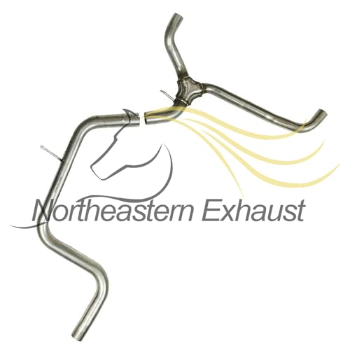 Northeastern Exhaust | Stainless Steel Resonator, Intermediate Pipe and Pair of Mufflers Exhaust System Kit Compatible for Pontiac Grand Prix 2003-2008 3.8L | Free Clamps and Gasket Included