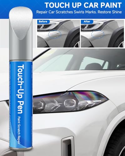 1D6 Silver Sky Metallic Touch Up Paint Compatible with Toyota Exact Match Touch Up Paint Car Scratch Repair - color: Silver Sky Metallic(1D6) compatible with Highlander-models/RAV4/Sequoia/Sienna-models/Tacoma/Tundra