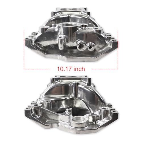 7516 52028 Air Gap Vortec Intake Manifold for SBC 350 V8 Polished - size: C-2028 Polished