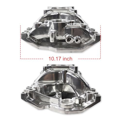 7516 52028 Air Gap Vortec Intake Manifold for SBC 350 V8 Polished - size: C-2028 Polished