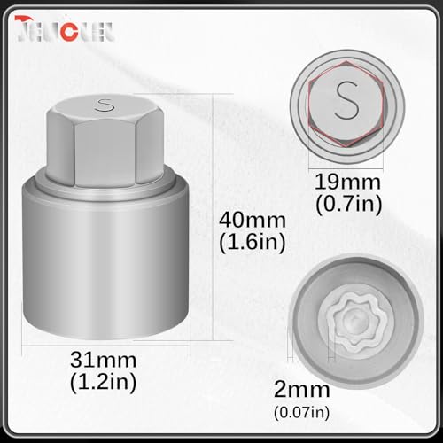 22PCS Wheel Locking Nut Key Kit Compatible with Land Rover Series - size: Socket Kit (22Pcs)