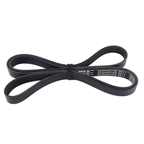 MOCA 6PK1880 EPDM Serpentine Belt Fits 2002-2005 for Audi A4 3.0L & 2005-2006 for Mitsubishi Lancer 2.4L & 2003-2007 for Toyota Matrix 1.8L & 1998-2005 for Volkswagen Passat 2.8L - size: 6PK1880