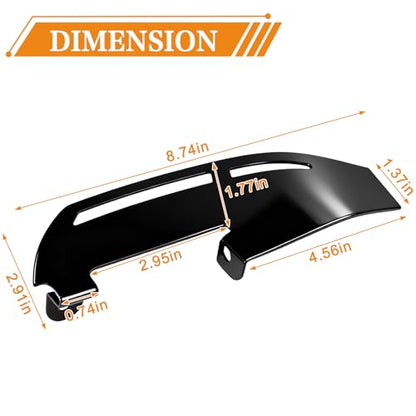 Black Driver Floorboard Heel Guard for Harley Touring