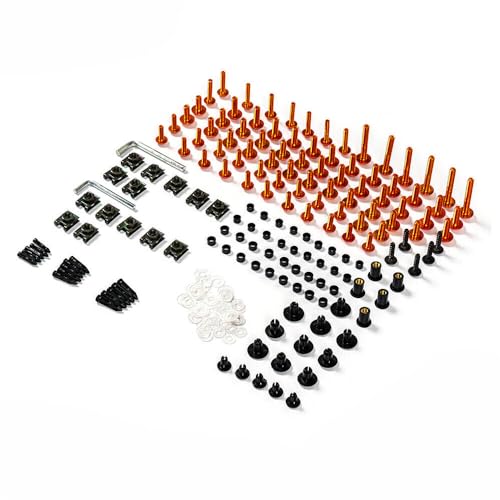 Motorcycle Fairing Bolt Kit Screws Kit For Honda CBR500R 2013-2018 Orange - color: Orange