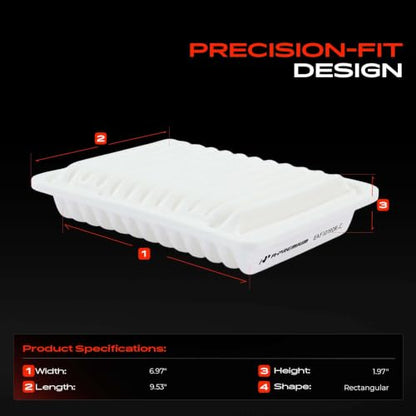 A-Premium Engine Air Filter Compatible with Toyota, Pontiac & Scion Models - style: Standard Air Filter