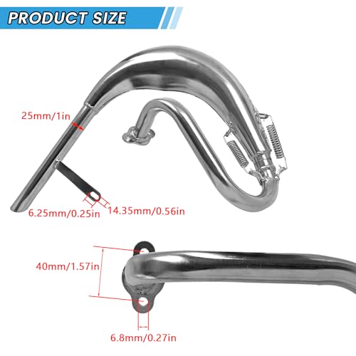 Performance Exhaust Muffler Expansion Chamber Pipe Silencer Gasket - size: Silver Split Pipe Muffler