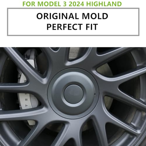 Wheel Center Cap ，for Tesla Model 3 2024 2025 2026 Highland Wheel Hub Caps Wheel Center Cover Model 3 Replacement Exterior Accessories - Set of 4