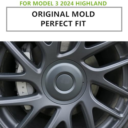 Wheel Center Cap ，for Tesla Model 3 2024 2025 2026 Highland Wheel Hub Caps Wheel Center Cover Model 3 Replacement Exterior Accessories - Set of 4