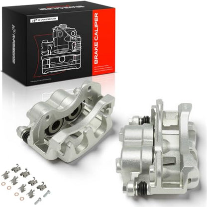 A-Premium Front Left and Right Side Disc Brake Caliper with Bracket - style: Akebono Calipers Front Sides