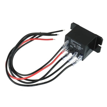 NT90-DC12V-10X Power Relay DC 12V Coil 12 VDC 30A 40A SPDT(1NO 1NC) with Flange Mounting and 10 Quick Connect Terminals Wires Mini Relay(Pack of 2pcs) - size: DC 12V