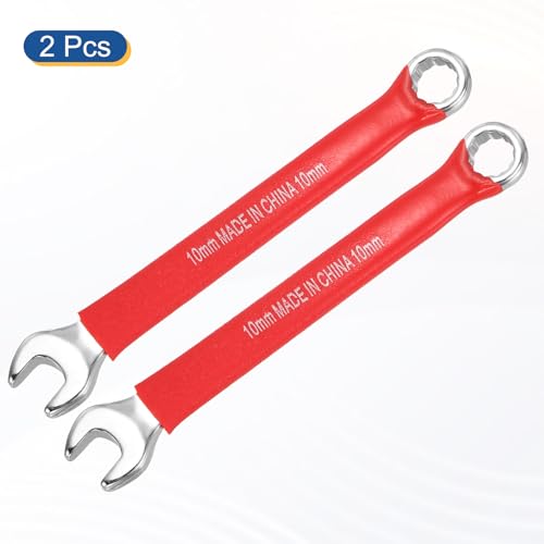 HARFINGTON 2Pcs Metric Combination Wrench 10mm 12-Point Box & Open End CR-V - size: 10mm