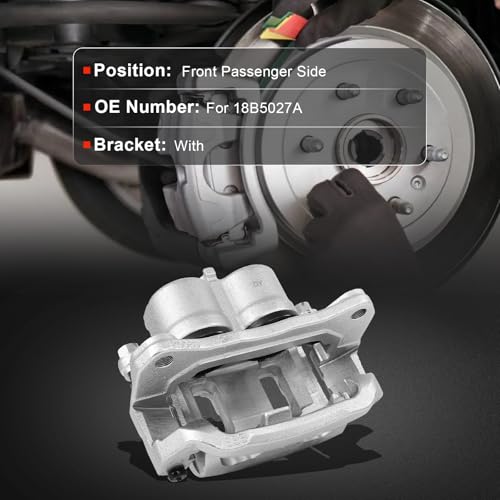 cciyu Front Right Disc Brake Caliper Assembly With Bracket 18B5027A - size: Front Right[18B5027A]