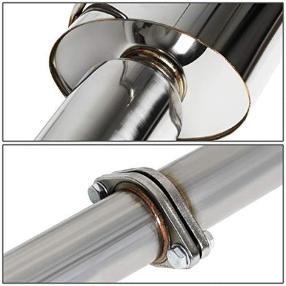 Auto Dynasty 4" Slant Catback Exhaust Tip System For 2006-2008 Mitsubishi